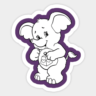 care bears elephants Sticker